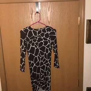 Black & White Sleek Elegant Dress